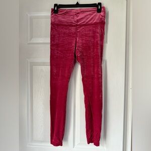Women’s Medium Athleta Velvet Pink Leggings